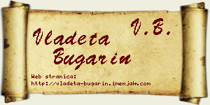 Vladeta Bugarin vizit kartica